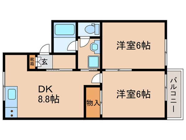 レイクハイム瀬田の物件間取画像